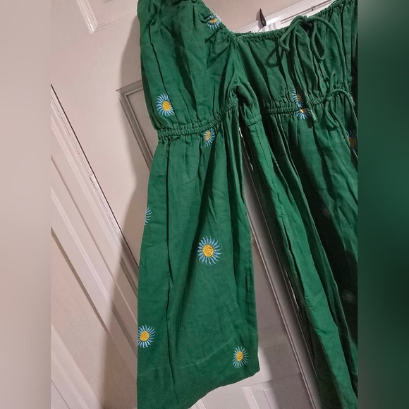 Free People Emory Embroidered Midi Dress Size XS - Picture 7 of 15